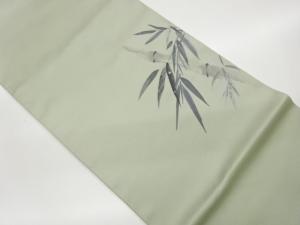 竹模様織出し袋帯